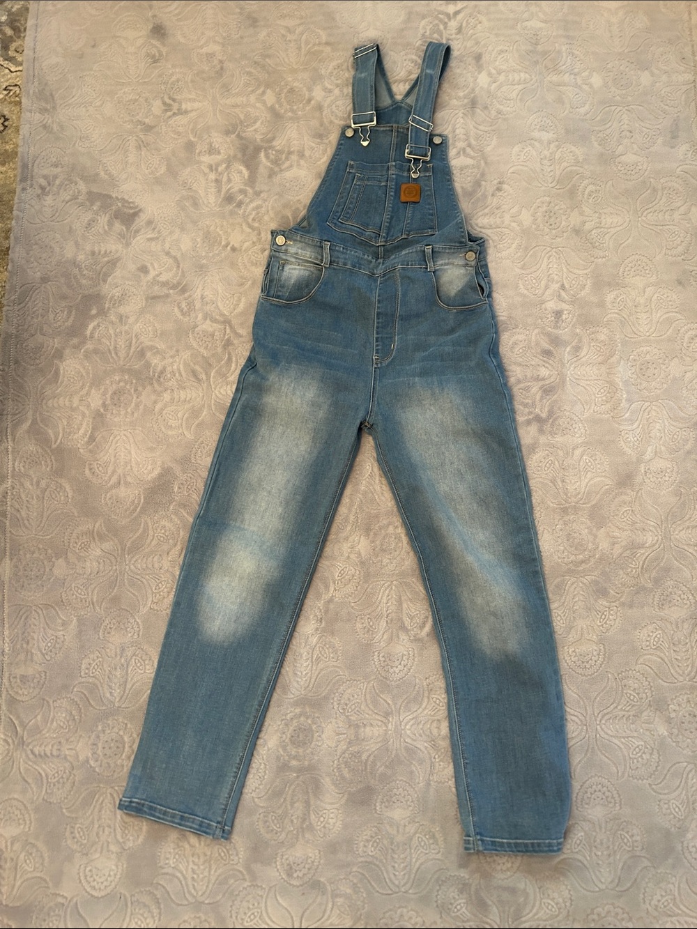 Men's Blue Denim Overalls - Classic Adjustable Bib Jeans